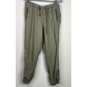 Michael Stars Linen Cotton High Waist Joggers Women's Size Large